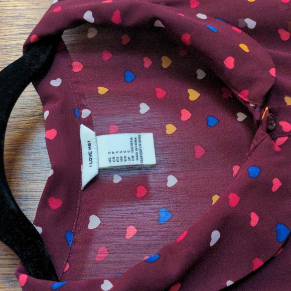 Sheer Heart Print Dress - Picture 2 of 7